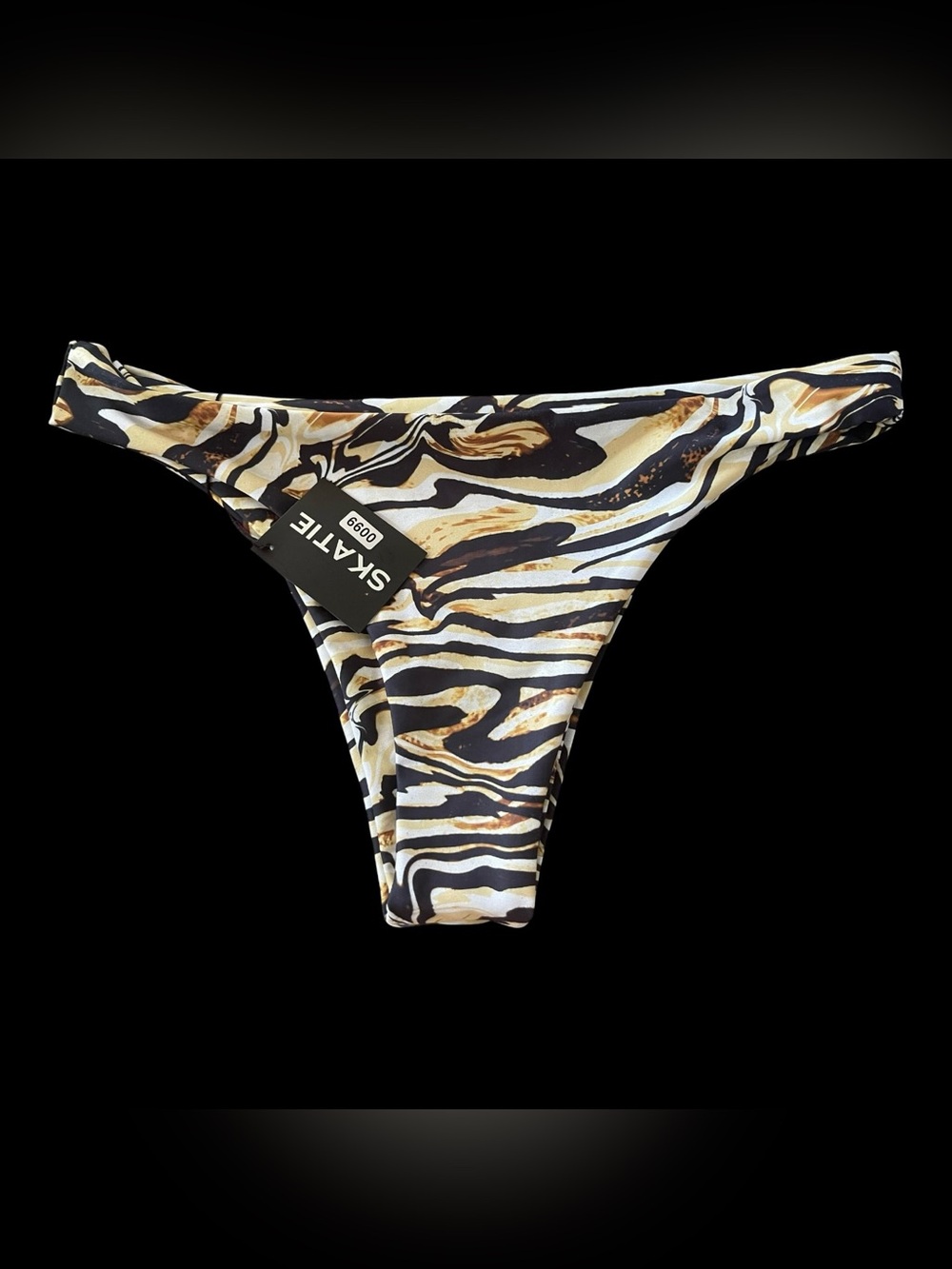 SKATIE Dylan Bikini Bottom NWT XL Animal Print Cheeky Swim Bottom $60 Retail